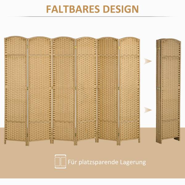 Paravent 830-814V01ND Bois - Profondeur : 240 cm