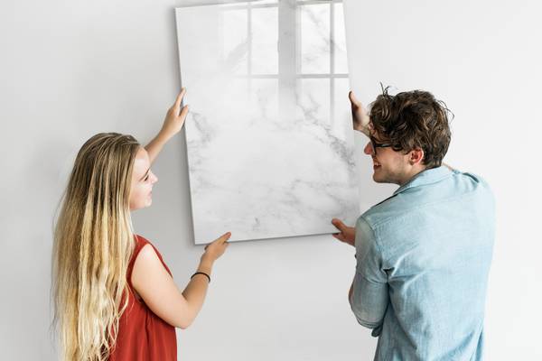 Magnettafel Naturmarmor 70 x 100 cm