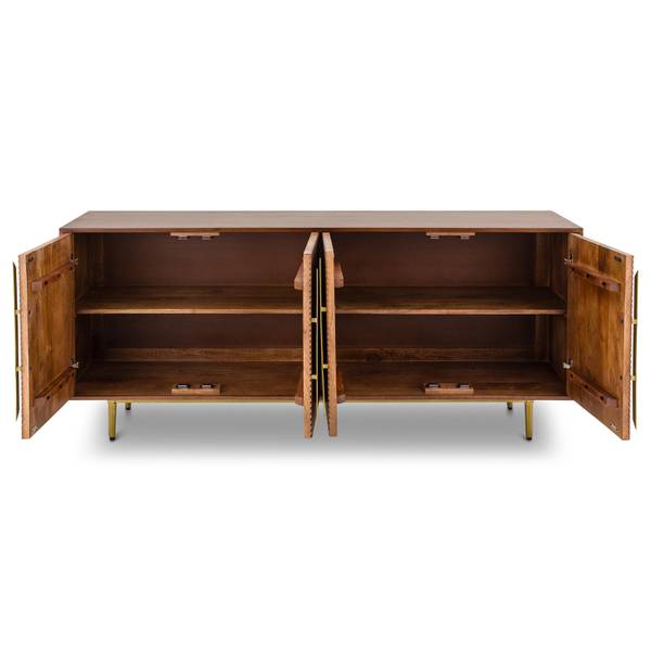 Sideboard TAGULA Braun - Mango - 180 x 75 x 45 cm