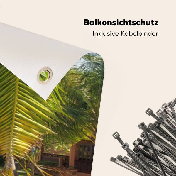 BALKON-SICHTSCHUTZ Tropenstrand Höhe: 110 cm