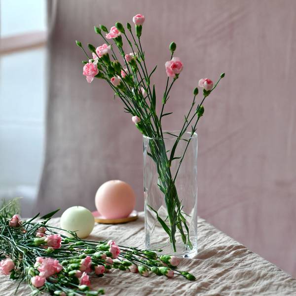 Einfache Vase Home (Set 1) Klarglas - 11 x 25 x 11 cm