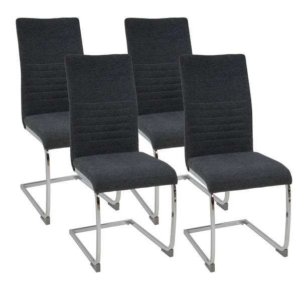Freischwinger LUGANO 4er Set Grau