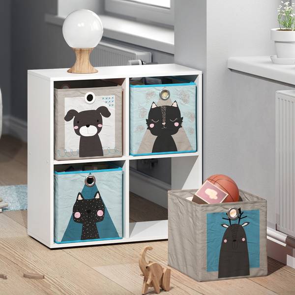 Faltbox 30x30  29971 Blau - Grau - Kunststoff - 30 x 30 x 30 cm