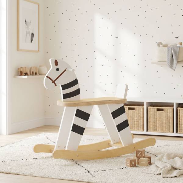 Kinderschaukelpferd 330-215V80MX Holzwerkstoff - 26 x 53 x 68 cm