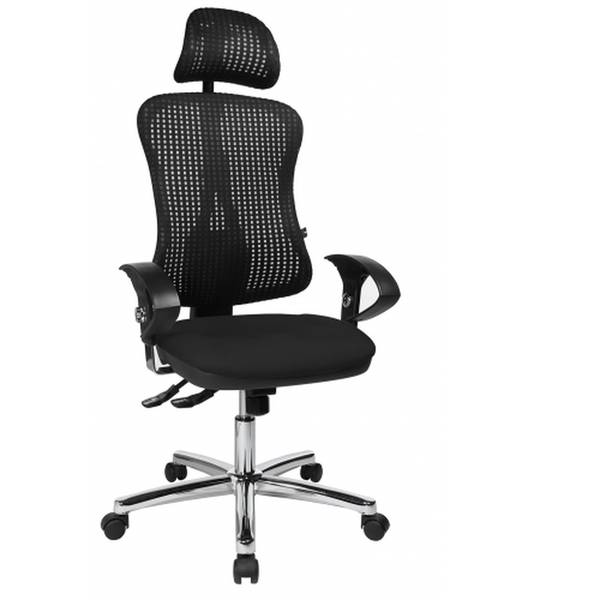 Bürostuhl HJH SOLUTION DELUXE HEAD AL.U2 Schwarz - Polypropylen - 56 x 145 x 52 cm