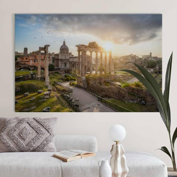 Akustikbild Forum Romanum Sonnenaufgang 120 x 80 cm