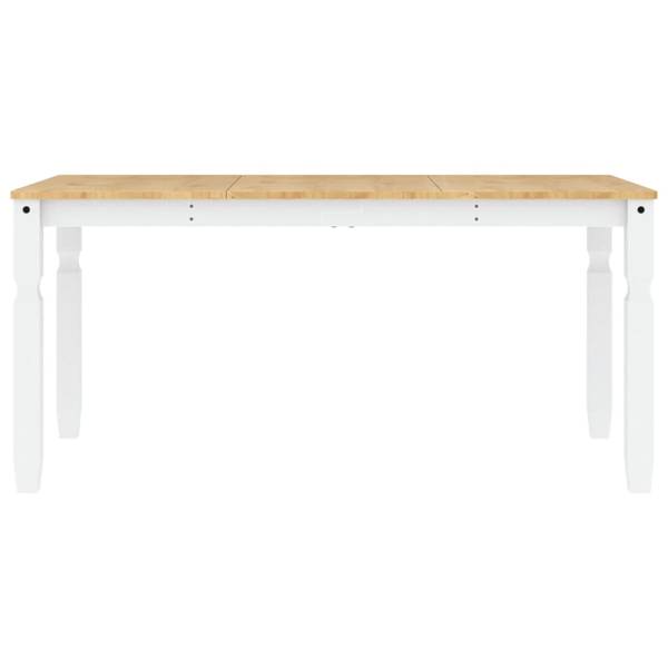 Esstisch XT7386 Weiß - Massivholz - 80 x 75 x 160 cm