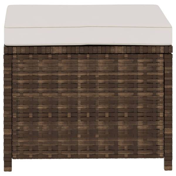 5-tlg. Garten-Lounge-Set XT6104 Braun - Rattan