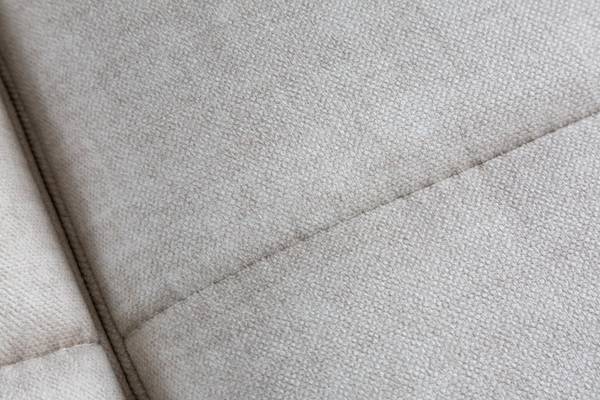 Sofa ELEGANCIA Beige - Polyester - Samt - 285 x 90 x 106 cm
