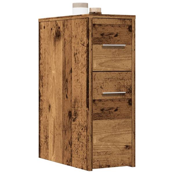 Smalle Badkamerkast 3043025 bruin - plaatmateriaal op houtbasis - 22 x 61 x 44 cm