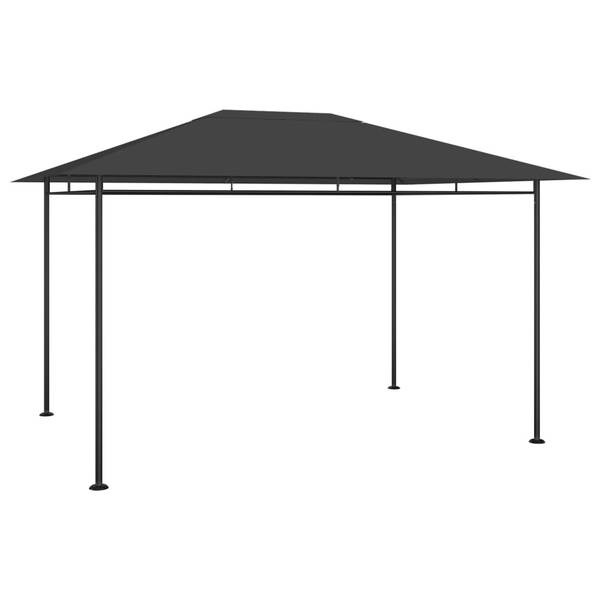 Gartenpavillon 3008684 Grau - Polyester - 281 x 270 x 384 cm
