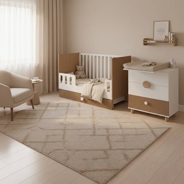 Babybett Bebella Glas Weiß - Weiß