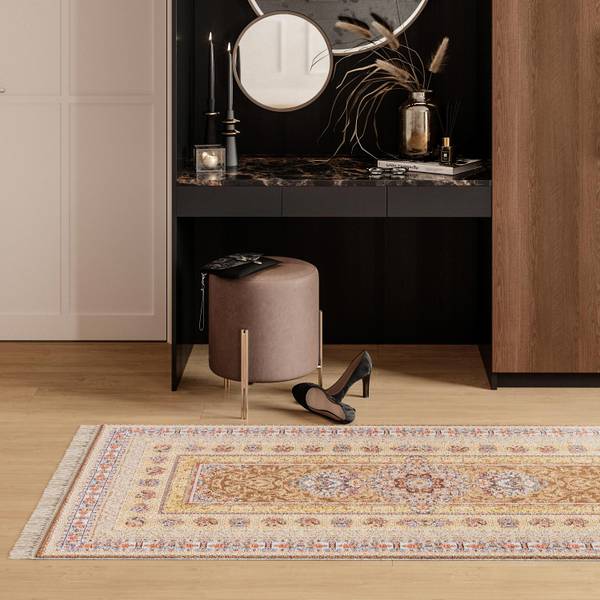 Orientteppich Läufer Akghar Braun - Tiefe: 300 cm