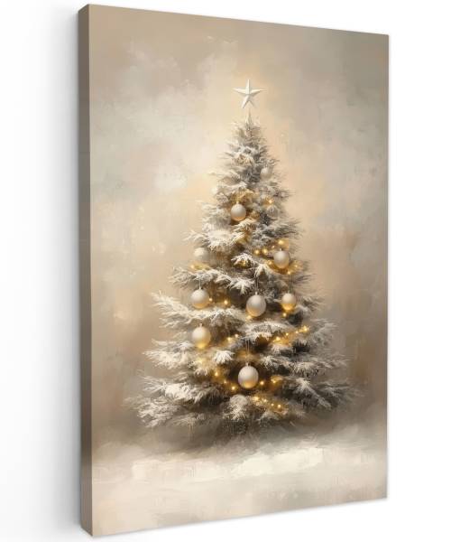 CANVAS SCHILDERIJ Kerst 20 x 30 cm
