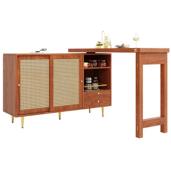 Esstisch lelantos Ⅰ Braun - Holzwerkstoff - 80 x 76 x 187 cm