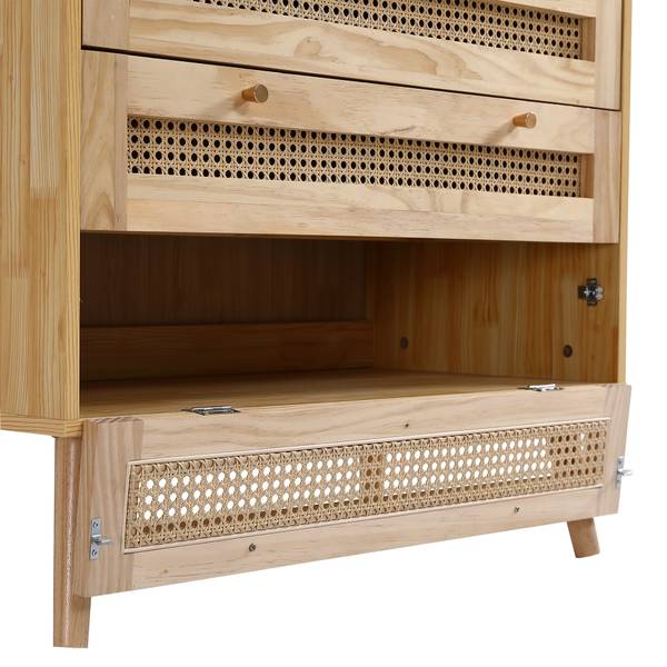 Commode WoodyNatur Ⅳ bruin - plaatmateriaal op houtbasis - 40 x 83 x 80 cm