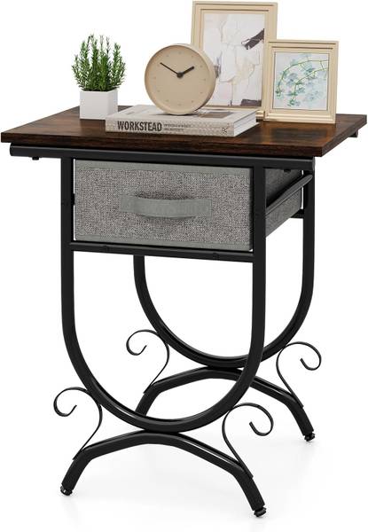 Bijzettafel VH34511NL bruin - plaatmateriaal op houtbasis - 35 x 53 x 48 cm