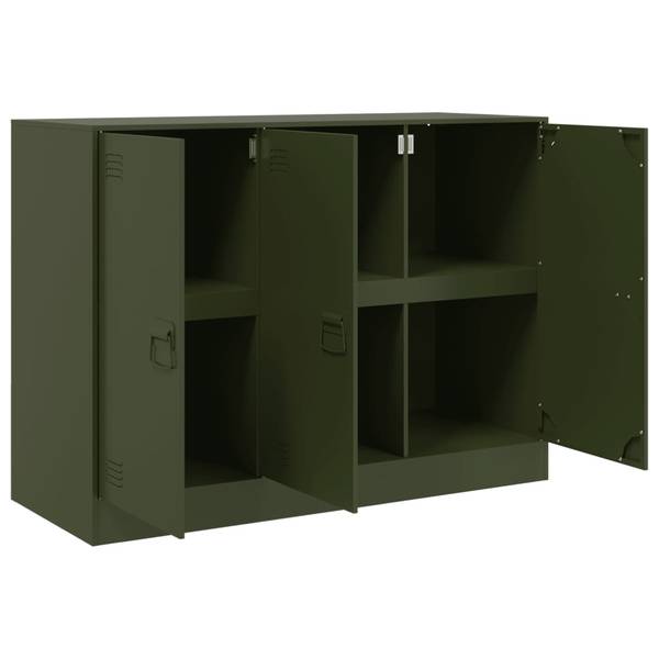 Sideboard 3033202 Grün - Stahl - 99 x 73 x 39 cm