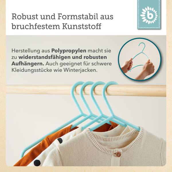 Kleiderbügel Kinder 16 St. Türkis Türkis