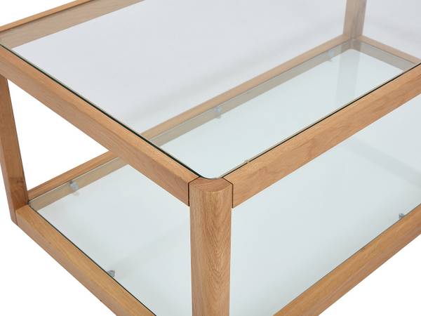 Couchtisch ZUNARIL Braun - Glas - 110 x 40 x 60 cm