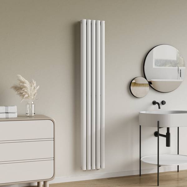 Designradiator Nore wit - staal - 30 x 180 x 30 cm