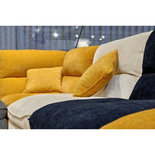 Chauffeuse modulable CHARLES Blanc - Textile - 92 x 95 x 105 cm