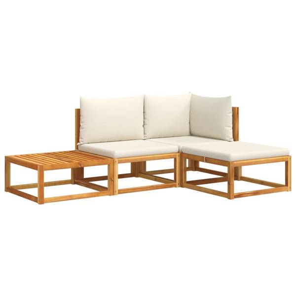 Loungeset 3037868-2 set van 4 beige - crèmekleurig