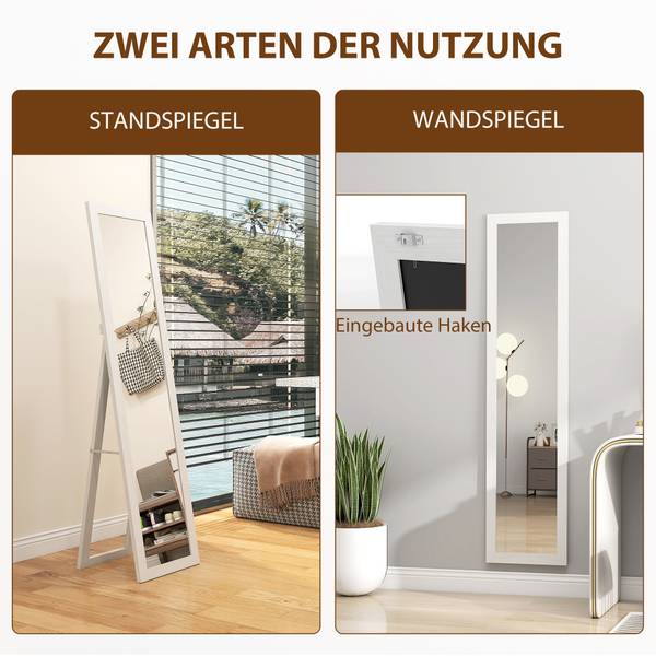 Ganzkörperspiegel 831-695V82WT Weiß