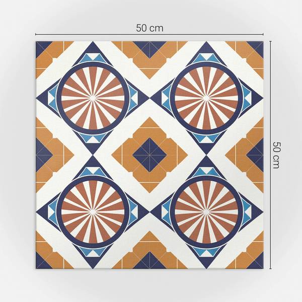 Fliesen Kreis Geo 4er Set 50 x 50 cm