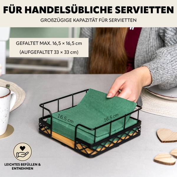 Küchenhelfer 70509 2er Set Schwarz - Metall - 24 x 10 x 24 cm
