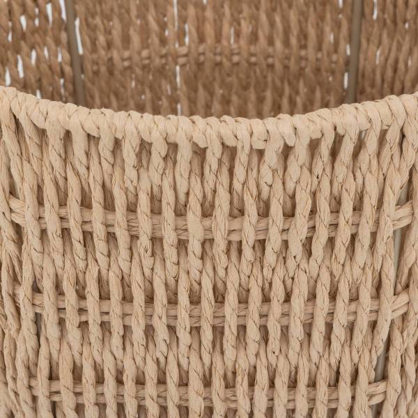 Korb BUREAU KORD Beige - Papier - 23 x 25 x 23 cm