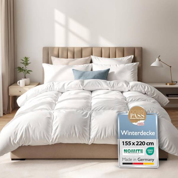 Bettdecke BeauNuit WF Weiß - Textil - 155 x 1 x 220 cm