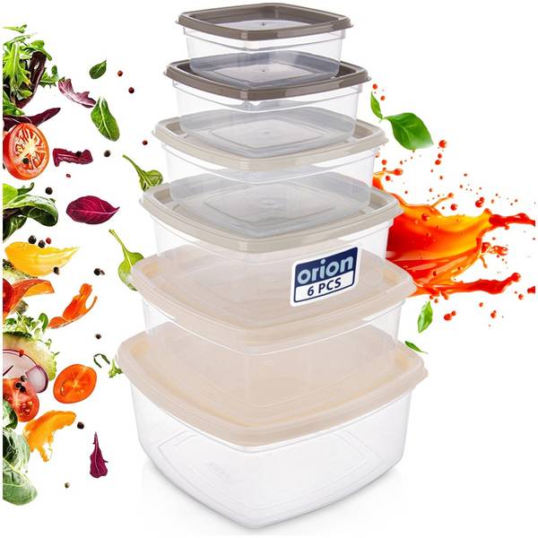 Lebensmittelbehälter 6er Set 154508 Kunststoff - 21 x 10 x 21 cm