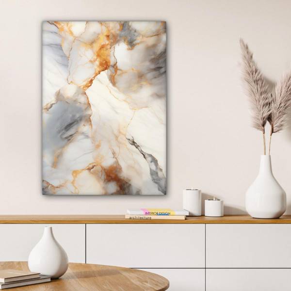 CANVAS SCHILDERIJ Marmer 60 x 80 cm