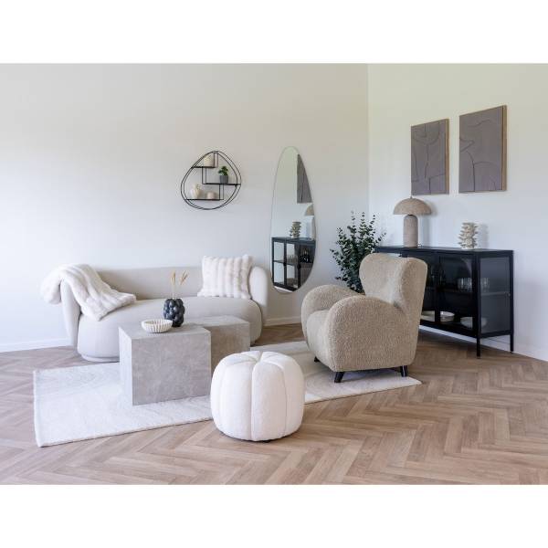 Kurzflorteppich VK86818474 Braun - Wolle - 160 x 1 x 230 cm