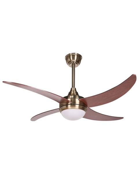 Deckenventilator CHACANA 2-tlg Braun - Metall - 132 x 53 x 132 cm