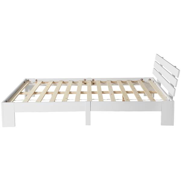 Holzbett K-915 Weiß - Holzwerkstoff - 144 x 68 x 210 cm