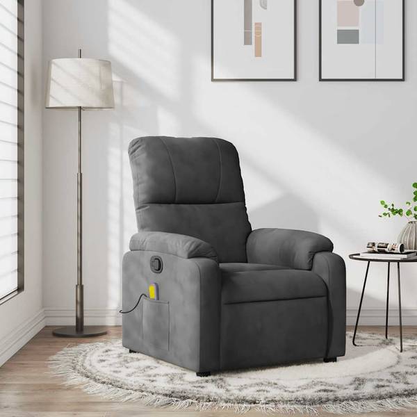 Fauteuil inclinable de massage 3032476 Gris foncé - Gris