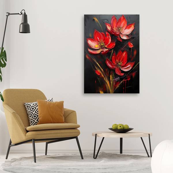 Wandbild Blumen 30 x 45 cm