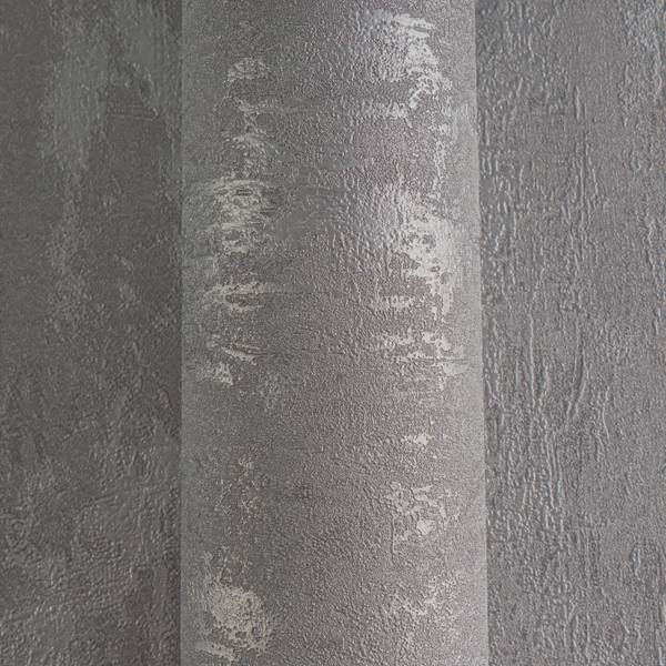 Vliestapete 2125 einfarbig Struktur Grau - Silber - Fleece - 53 x 1005 x 1 cm