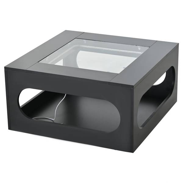 Couchtisch Polygontile Schwarz - Holzwerkstoff - 70 x 35 x 70 cm