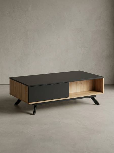 Couchtisch CIDACOS mit Schublade Braun - Holzwerkstoff - 110 x 38 x 60 cm