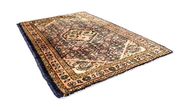 Orientteppich Nomadic Blau - Wolle - 68 x 1 x 95 cm