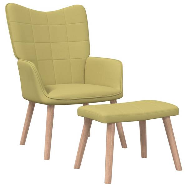 Relaxsessel mit Hocker 3010030-2 Grün
