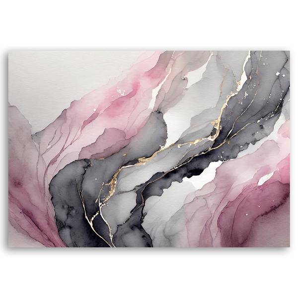 Tableau déco aquarelle abstraction 100 x 70 cm