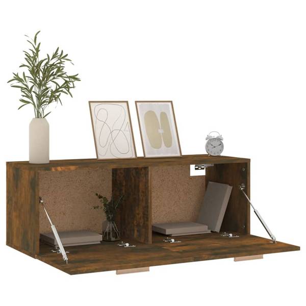 Wandschrank 3015346 Braun - Holzwerkstoff - 100 x 35 x 36 cm