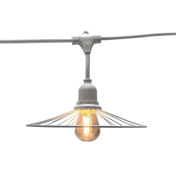 CHIC verbindbare Girlande 10xE27 6M Weiß - Metall - 10 x 10 x 600 cm