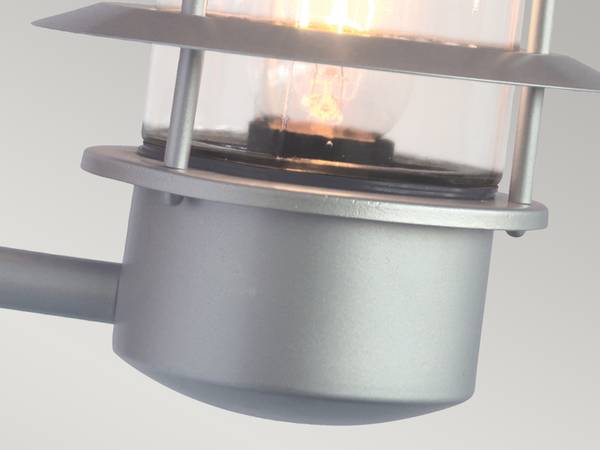 Außenwandleuchte Bewegungsmelder Silber