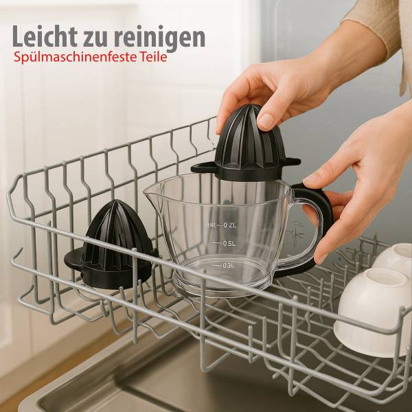 Elektrische Zitruspresse MEALEL165009 Schwarz - Kunststoff - 16 x 21 x 16 cm