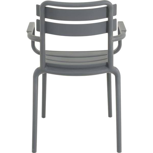 Bistro-Sessel TORVI Grau - Kunststoff - 56 x 248 x 54 cm